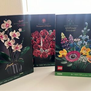 Lego Flowers Bundle Pack: Orchid, Wildflower and Roses